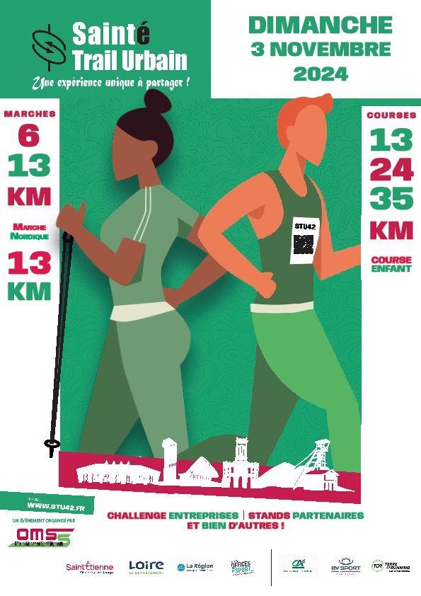 Affiche sainte trail urbain